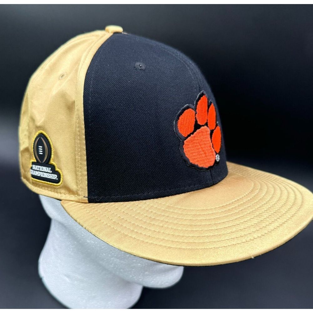 NEW Nike CLEMSON Locker Room Snapback Hat 2016 National Champions Cap Black Gold